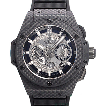 ウブロ スーパーコピー HUBLOT キングパワー 701.QX.0140.RX ウニコ オールカーボン ブラックETA7750搭載